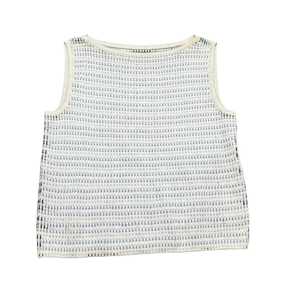 Vintage St. John Sleeveless Knit Top! No Size Tag, see Measurements.
